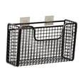 thumbnail image 2 of Organizador de puertas de armario de cocina, cestas colgantes para puertas de armario, acero al carbono estable Negro L, 2 of 7