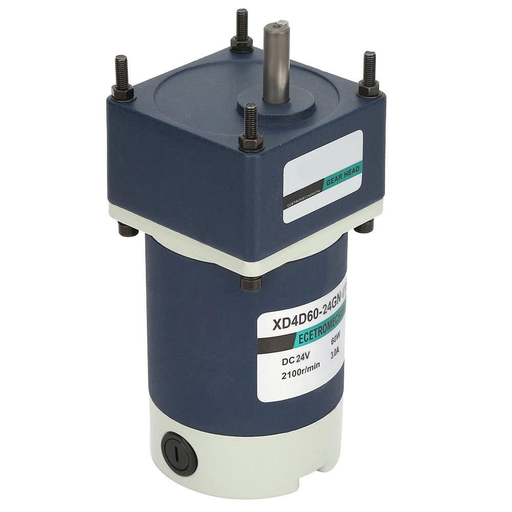 DC Geared Motor 24V 60W Speed Reduction Motor Permanent Magnet Electric Motor High Torsion Adjustable Speed Metal Geared Motor 100, 30RPM DC Geared Motor 24V 60W Speed Reduction Motor Permanent Magnet Electric Motor High Torsion Adjustable Speed Metal Geared Motor 100, 30RPM