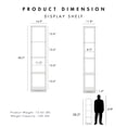 thumbnail image 6 of Quincy 58.22 in. Tall Wood 4-Shelf Modular Shelving Unit, 6 of 14