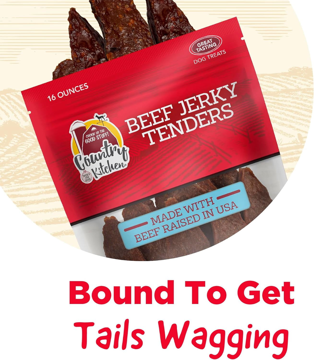Country Kitchen Beef Jerky Tender Dog Treat (32oz 907g)