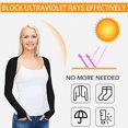 thumbnail image 4 of Cool Arm Sleeves 2-Pack, Sun Protection UPF 50+ with Finger Hole Design, Breathable UV Protection Arm Covers for Golf, Driving, Fishing, Outdoor Sports, 4 of 7