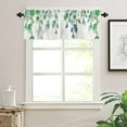 thumbnail image 2 of Rdsfhsp Watercolor Eucalyptus Window Valances, Green Leaves Valances for Windows Treatment Decorations, Rod Pocket Decorative Curtain Valance for Bathroom Bedroom Living Room Kitchen, 54 x 18 In, 2 of 5