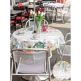 thumbnail image 4 of Outdoor Tablecloth with Umbrella Hole and Zipper, Easter Round Table Cloth 54 Inch Waterproof Tablecloth, Spring Eggs Eucalyptus Leaves Wooden Grain Picnic Table Cover for Patio Camping, 4 of 7