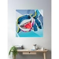 thumbnail image 2 of Jeff The Landshark – The Cutest Little Shark Buddy! Poster Wall Art, Modern Wall Decor For Living Room Bedroom, 24x24 UNFRAMED, 2 of 3