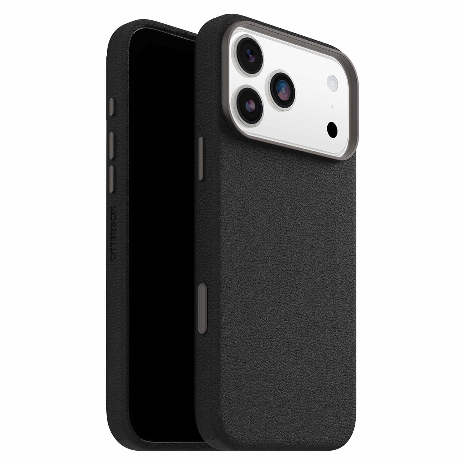 OtterBox Symmetry Cactus Leather MagSafe Case w/Camera Control Noir Ash (Black) for iPhone Air