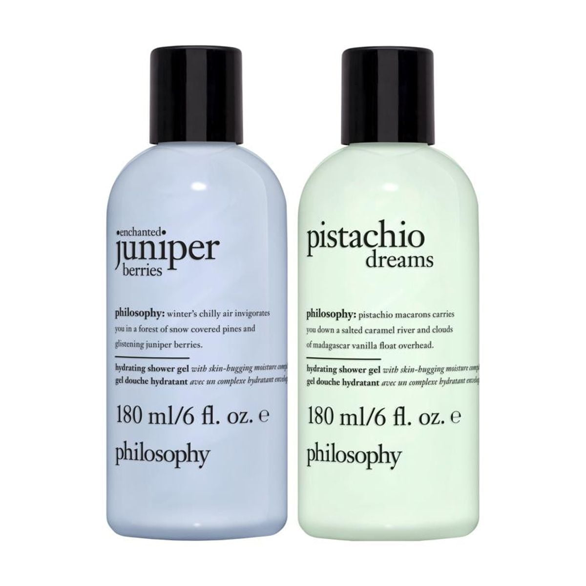 philosophy holiday shower gel duo *juniper berries and pistachio dreams*