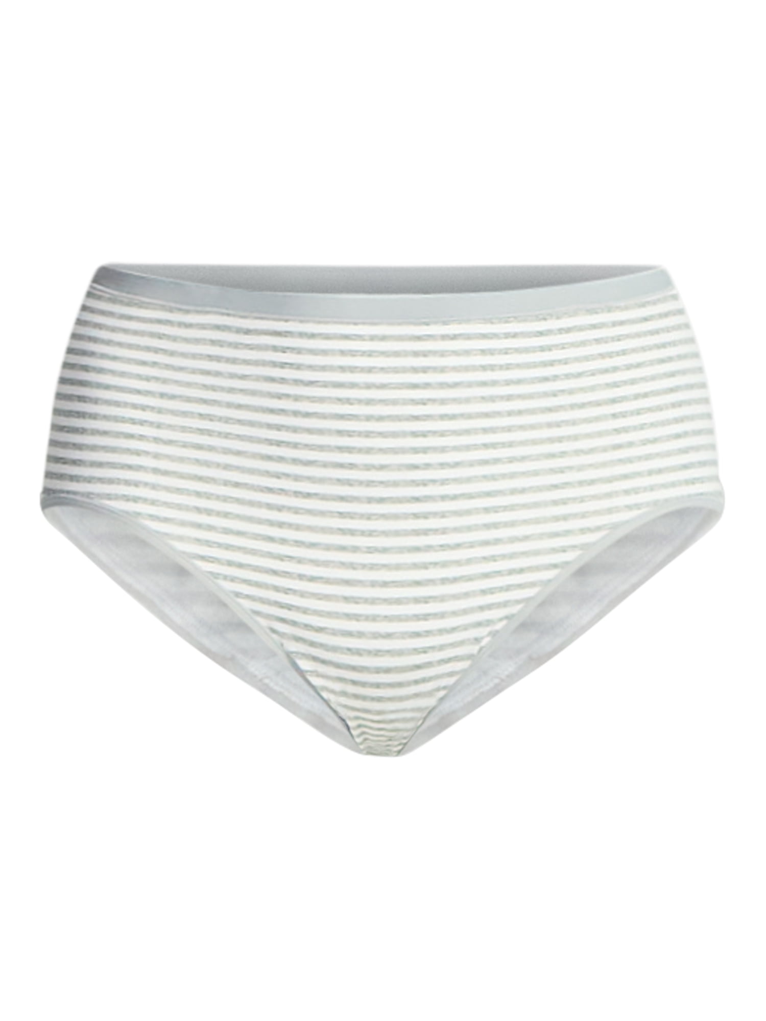 Joyspun Women's Plus Cotton-Blend Brief Panties, 3-Pack, Sizes 1X-5X