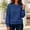Blue, variant on Harpily Women's Sweaters Solid color Crew Neck Long Sleeve Shirts Basic Style Lightweight Soft Fall Outfits for Women Knit Pullover Tops