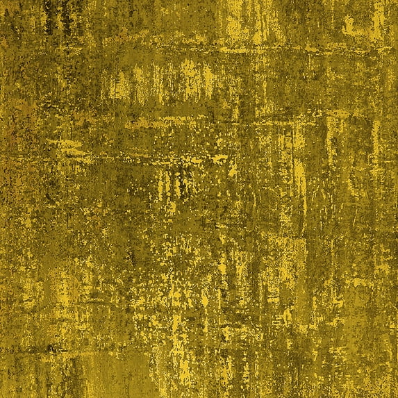 Ahgly Company Indoor Square Oriental Yellow Industrial Area Rugs, 6' Square