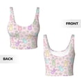 thumbnail image 5 of Lsque Colorful Bunny Printed Women'S Sports Bra, Compression, Moisture Wicking, High-Impact Sports Bra For Women,Supportive sports bra-XX-Large, 5 of 9