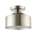 thumbnail image 5 of SAFAVIEH Fenton 10 in. Industrial Brushed Nickel Iron Mount Light with Nickel Iron Shade, 5 of 8