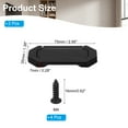 thumbnail image 2 of Uxcell 3" Hidden Closet Handles Zinc Alloy Concealed Drawer Pulls Hardware with Screws Black 2Pcs, 2 of 7