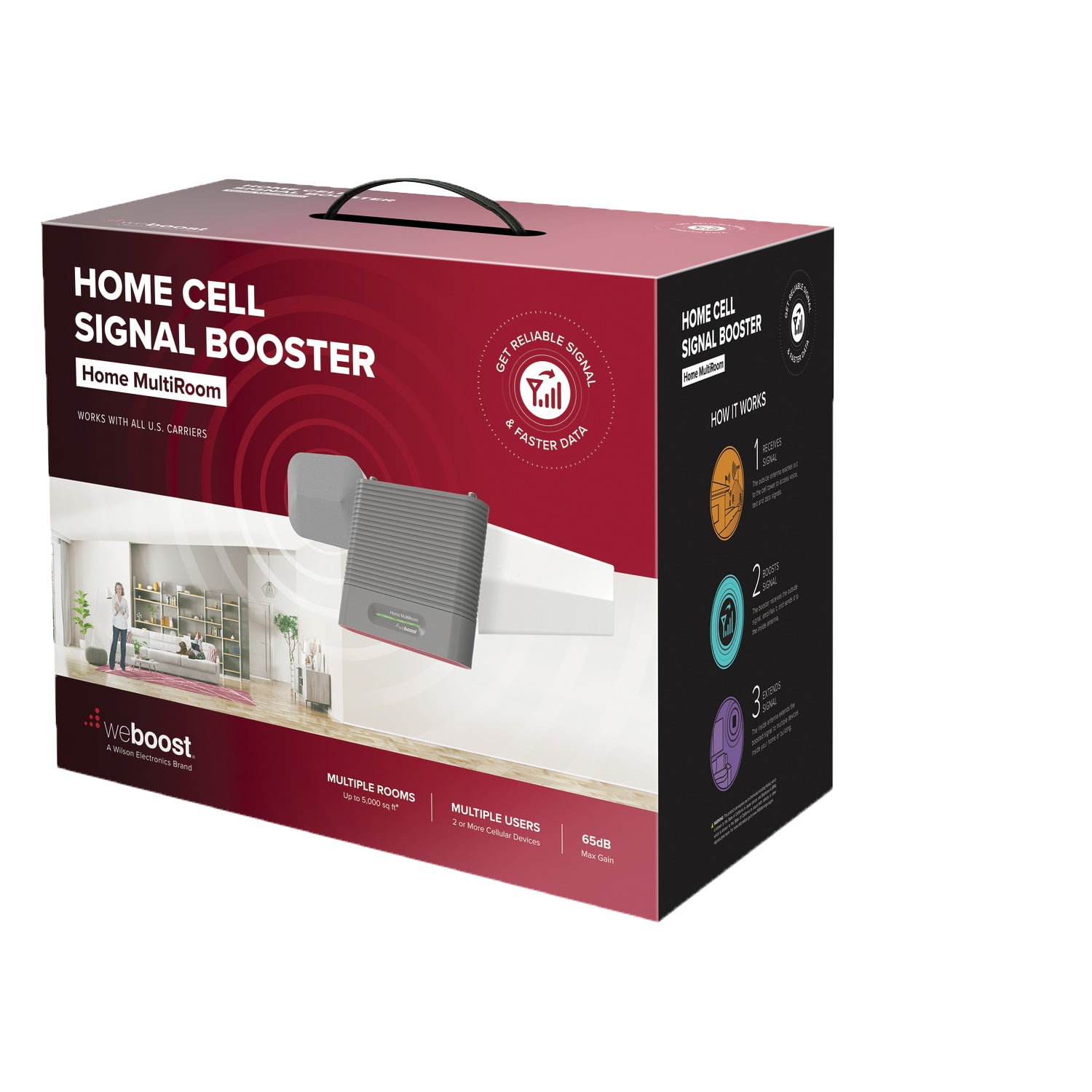 weBoost 470144 Home MultiRoom Cellular Booster Kit