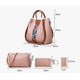 thumbnail image 2 of Set Xtellar 4 Bolsas Mujer Moda Dama Cosmetiquera Correa Color Negro, 2 of 2