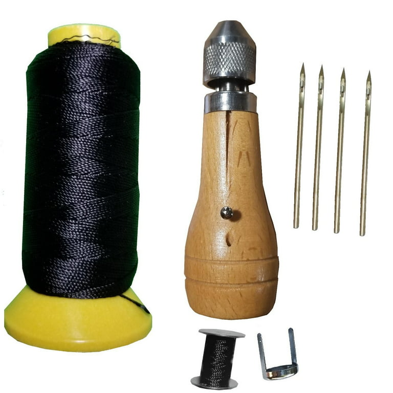 Wouwaft Leather Sewing Machine Set Awl Thread Speedy Stitcher Kit for Belt Shoemaker Too Leather Quickly V6o9 Repair Crafting Canvas P1n1, Size: 13