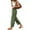 *Army Green, variant on ClodeEU Womens Pants, Casual Flowy Wide Leg ,Drawstring High Waist Trousers with Pockets Army Green,Womens Plus L