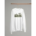 thumbnail image 3 of Duck Family Sweatshirt Women -Alexander Wilson Designs, Female Medium, 3 of 4