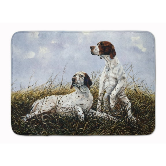English Pointer by Michael Herring Machine Washable Memory Foam Mat