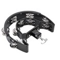 thumbnail image 1 of Small Handheld Tambourine, Finger Grip Rugged Ergonomic Design Musical Tambourine  for Gatherings, 1 of 7