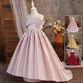 thumbnail image 2 of FYDUU Girls Bridesmaid Dresses Flower Girl Dress Formal Wedding Pageant Long Maxi Dress A-Line Birthday Party Gown Princess Dress 11-12 Years, 2 of 4