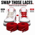 thumbnail image 2 of Proof Culture | Flat Red Cotton Shoe Laces for Jordan 1-8 & Air Force – 45" (114 cm), 2 of 8