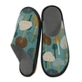 thumbnail image 2 of IAUYY Memory Foam House Slippers Suitable for Both Men and Women. Comfortable, Anti-Slip Plush Flat-Bottomed Slippers The Best Holiday Gift A Turquoise, 2 of 9