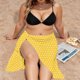 thumbnail image 5 of TaTaai Women Solid Color Sheer Chiffon Beach Cover Up Wrap Sarong Long Skirt with Tie Waist Lightweight Flowy Dress for Swimwear Vacation Pool Party Wear Gift, 5 of 9
