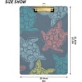 thumbnail image 3 of Coolnut Sea Turtle Clipboard, Acrylic Standard A4 Letter Size Clip Board with Low Profile Clip for Office, Classroom, Doctor, Nurse and Teacher, 12.5"x9", 3 of 7