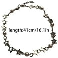 thumbnail image 5 of Aellinatey Y2K Hollow Star Pearl Necklace Aesthetic Charm Choker Harajuku Trend Jewelry, 5 of 14