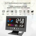 thumbnail image 4 of Reloj Despertador Electrónico Activado Por Sonido, Reloj Despertador Con Pantalla Colorida Decorativa Negra Confiable Para Cabecera, 4 of 7