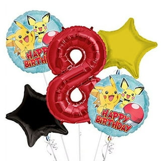 B-there Pokemon Party Pack Bundle - Pokemon Birthday Set, SEATS 16: Plates, Cups and Napkins. Childrens Party Supplies