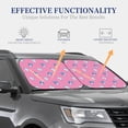 thumbnail image 3 of Goofa French Bulldog Pattern 2 Piece Car Windshield Sun Shade Foldable | Front Windshield Shade for Sun, Heat and UV Rays | Sunshade for Car Front Window-Small, 3 of 7
