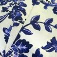 thumbnail image 4 of Sweet Home Collection Tuscany Navy Floral Pattern 4-Piece Bed Count Sheet Set - Queen, 4 of 5