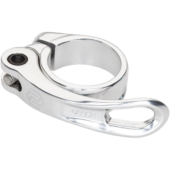 Promax QR-1 Quick Release Seatpost Clamp - 34.9mm, Silver