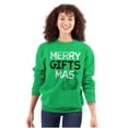 thumbnail image 3 of Funny Merry Christmas Presents Pun Unisex Plus Fleece Graphic Sweatshirt Brisco Brands 5X, 3 of 5