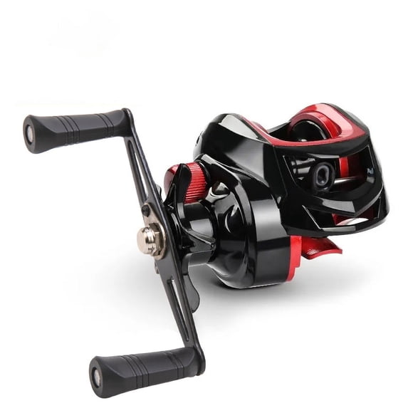 Baitcasting Reel BR Series,7.2:1 Gear Ratio 18+1BB,18LB Max Drag,Shallow Spool,Baitcasting Reel,For Freshwater Saltwate black Right Hand