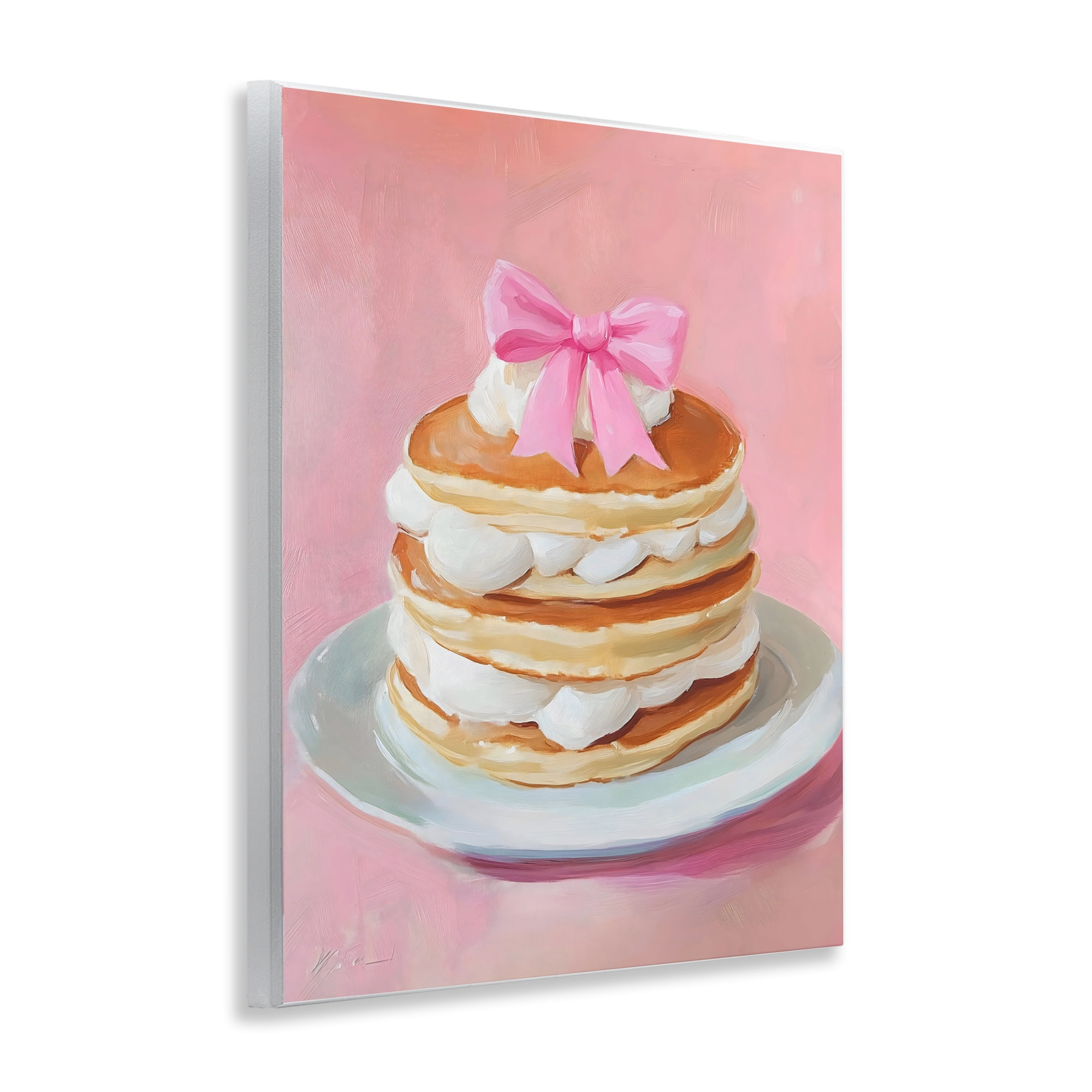 Stupell Industries Coquette Pancakes with Whipped Cream Wall Plaque Art, design by The Prints Vibe