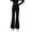 Black, variant on Mercatoo Teen Girls Flare Sweatpants Cotton Bell Bottom Straight Elastic High Waist đŚweat Pants School Sport Trousers