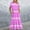 Pink summer dresses, variant on Wycnly Summer Dresses for Women Wedding Guest Dresses for Women Flowy Ruffle Swing Pleated Tunic Long Dresses with Pocket Womens Casual Striped Print Crewneck Short Sleeve Maxi Sundresses