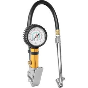 Air Tire Inflator with Dial Pressure Gage Truck Gauge Inflater Chuck (Best Air Pressure For Truck Tires)