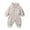 Beige, variant on Winter Romper For Toddler Lapel Long Sleeve Zip Button Jumpsuit Thermal Thick Comfy One Piece Oneise With Pockets (10 Months, Beige)