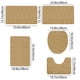 thumbnail image 2 of Alfombras de baño, alfombras para sala de estar, alfombra de área, alfombra de baño de espuma, juego de 5 alfombras de baño para 5 piezas, alfombrillas de inodoro universales, suaves, cómodas, con abs, 2 of 5