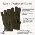 thumbnail image 2 of Britt's Knits Craftsman Knit Tech-Compatible Gloves - Olive (Men's), 2 of 6