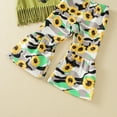 thumbnail image 3 of ibuvkizy Baby Girl Clothes Clearance,Toddler Girl Short Clothing Sets,Toddler Baby Girls Short Sleeve Sunflower Cow Pattern Print Trousers Two-piece,Summer Casual Top Tee Shirts,Gifts for Her, 3 of 9