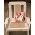 thumbnail image 2 of Carolines Treasures BB9734PW1818 Smooth Fox Terrier Love Fabric Decorative Pillow  18H x18W multicolor, 2 of 2