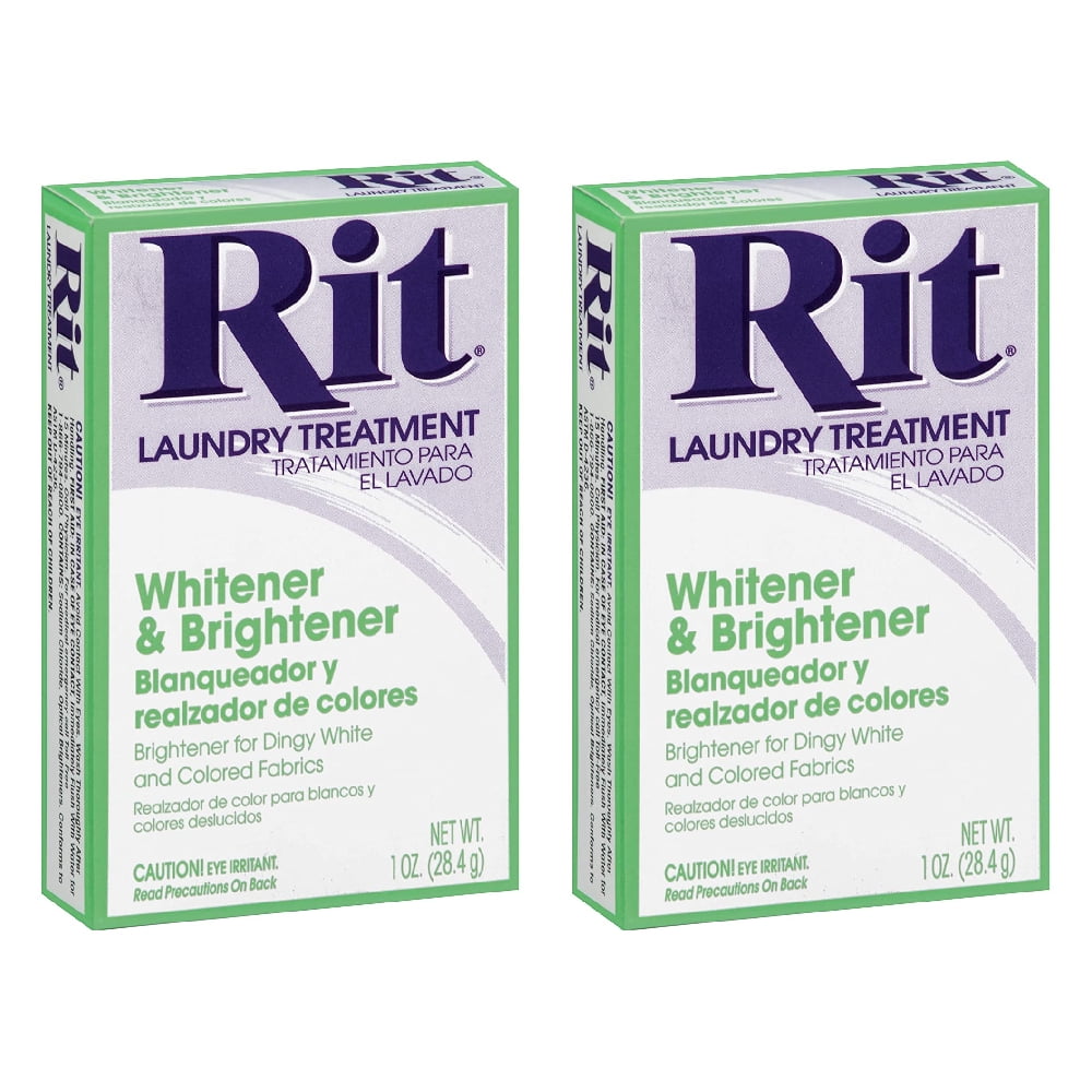 Rit Laundry Treatment Whitener and Brightener Powder 1 oz, 2 Pack