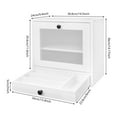 thumbnail image 5 of Stylish 2-Tier Wooden Bread Box with Ample Storage and Easy Cleaning 14.5*9.4*14.17in for Kitchen Countertop Corners, Cabinets, Pantries, 5 of 15