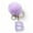 B, variant on Velvet Ball Pendant, 26 Letter Purple Keychain Backpack Small Pendant, Holiday Gift Idea, Personalized Initial Ornament
