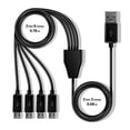 thumbnail image 2 of My Arcade Multi-Cable - USB Splitter Cable for Micro Player Mini Arcade Cabinets - 1 USB A to 4 Micro USB - Connects up to 4 Micro Players, 2 of 5