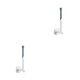 thumbnail image 3 of Kearding Colgador de pared sin perforaciones, autoadhesivo, resistente al agua, para baño, soporte de almacenamiento para sala de estar, Azul oscuro 2Conjunto, 3 of 6